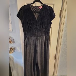 Rebel Love black velvet jumpsuit